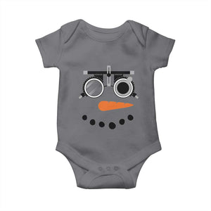 Christmas Optometry Baby Onesie Funny Snowman Optometrist Eye Doctor Ophthalmologist TS10 Charcoal Print Your Wear