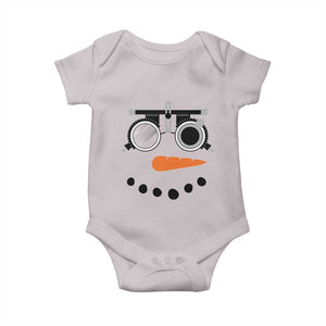 Christmas Optometry Baby Onesie Funny Snowman Optometrist Eye Doctor Ophthalmologist TS10 Ice Gray Print Your Wear