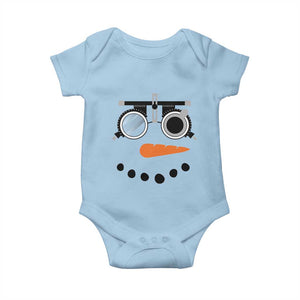 Christmas Optometry Baby Onesie Funny Snowman Optometrist Eye Doctor Ophthalmologist TS10 Light Blue Print Your Wear