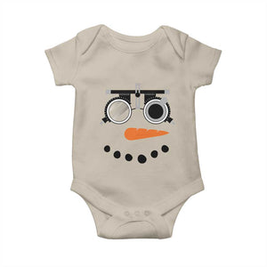 Christmas Optometry Baby Onesie Funny Snowman Optometrist Eye Doctor Ophthalmologist TS10 Sand Print Your Wear
