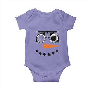 Christmas Optometry Baby Onesie Funny Snowman Optometrist Eye Doctor Ophthalmologist TS10 Violet Print Your Wear