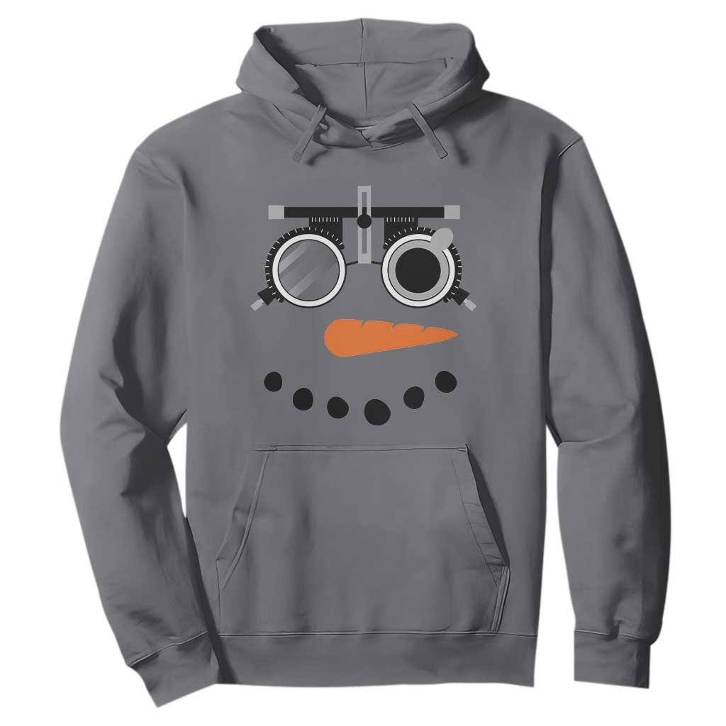 Christmas Optometry Hoodie Funny Snowman Optometrist Eye Doctor Ophthalmologist TS10 Charcoal Print Your Wear
