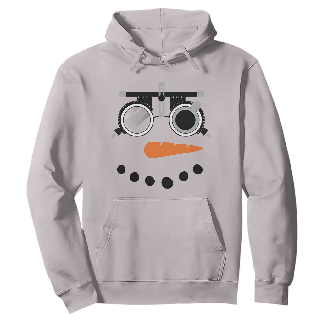Christmas Optometry Hoodie Funny Snowman Optometrist Eye Doctor Ophthalmologist TS10 Ice Gray Print Your Wear