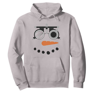 Christmas Optometry Hoodie Funny Snowman Optometrist Eye Doctor Ophthalmologist TS10 Ice Gray Print Your Wear