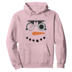 Christmas Optometry Hoodie Funny Snowman Optometrist Eye Doctor Ophthalmologist TS10 Light Pink Print Your Wear