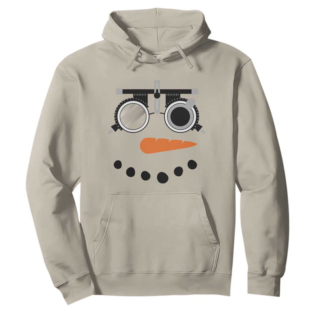 Christmas Optometry Hoodie Funny Snowman Optometrist Eye Doctor Ophthalmologist TS10 Sand Print Your Wear