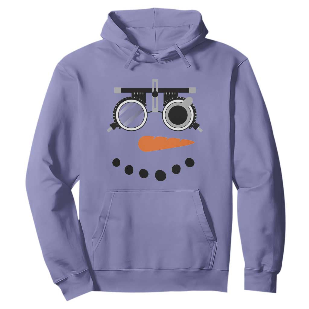 Christmas Optometry Hoodie Funny Snowman Optometrist Eye Doctor Ophthalmologist TS10 Violet Print Your Wear