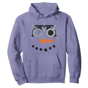 Christmas Optometry Hoodie Funny Snowman Optometrist Eye Doctor Ophthalmologist TS10 Violet Print Your Wear