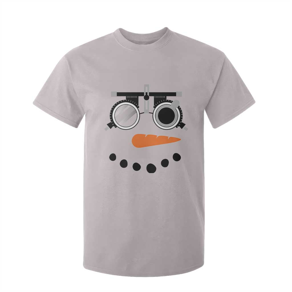 Christmas Optometry T Shirt For Kid Funny Snowman Optometrist Eye Doctor Ophthalmologist TS10 Ice Gray Print Your Wear