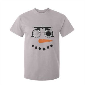 Christmas Optometry T Shirt For Kid Funny Snowman Optometrist Eye Doctor Ophthalmologist TS10 Ice Gray Print Your Wear