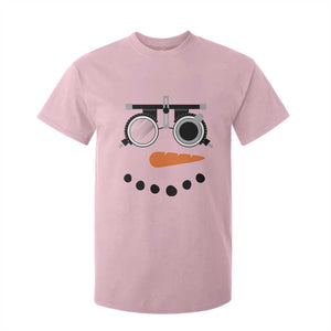 Christmas Optometry T Shirt For Kid Funny Snowman Optometrist Eye Doctor Ophthalmologist TS10 Light Pink Print Your Wear
