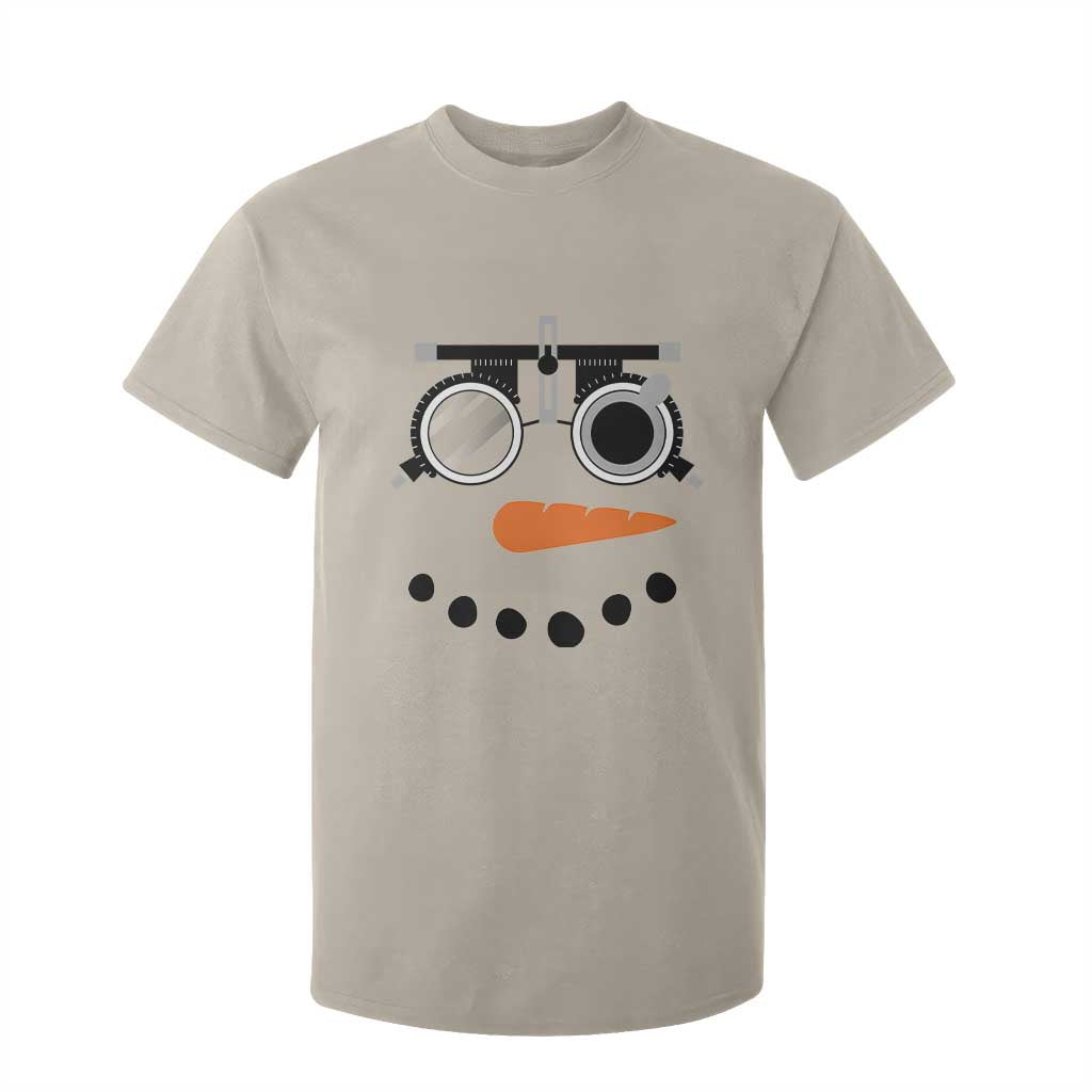 Christmas Optometry T Shirt For Kid Funny Snowman Optometrist Eye Doctor Ophthalmologist TS10 Sand Print Your Wear