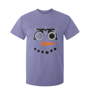 Christmas Optometry T Shirt For Kid Funny Snowman Optometrist Eye Doctor Ophthalmologist TS10 Violet Print Your Wear