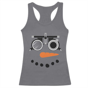 Christmas Optometry Racerback Tank Top Funny Snowman Optometrist Eye Doctor Ophthalmologist TS10 Charcoal Print Your Wear
