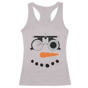 Christmas Optometry Racerback Tank Top Funny Snowman Optometrist Eye Doctor Ophthalmologist TS10 Ice Gray Print Your Wear