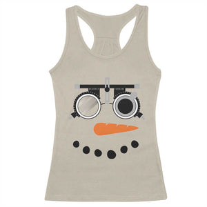 Christmas Optometry Racerback Tank Top Funny Snowman Optometrist Eye Doctor Ophthalmologist TS10 Sand Print Your Wear