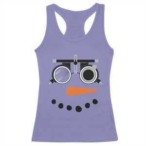 Christmas Optometry Racerback Tank Top Funny Snowman Optometrist Eye Doctor Ophthalmologist TS10 Violet Print Your Wear