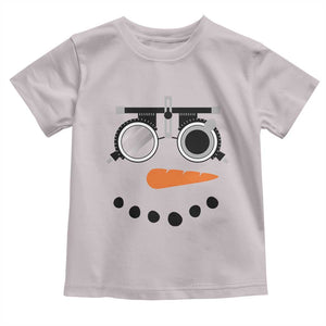 Christmas Optometry Toddler T Shirt Funny Snowman Optometrist Eye Doctor Ophthalmologist TS10 Ice Gray Print Your Wear