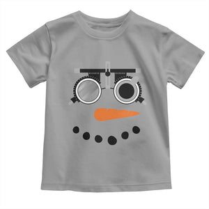 Christmas Optometry Toddler T Shirt Funny Snowman Optometrist Eye Doctor Ophthalmologist TS10 Sport Gray Print Your Wear