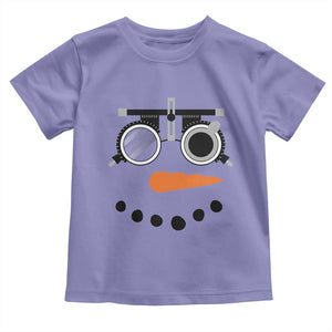 Christmas Optometry Toddler T Shirt Funny Snowman Optometrist Eye Doctor Ophthalmologist TS10 Violet Print Your Wear
