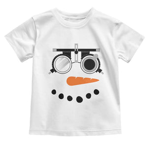 Christmas Optometry Toddler T Shirt Funny Snowman Optometrist Eye Doctor Ophthalmologist TS10 White Print Your Wear
