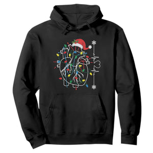 Christmas Cardiac Nurse Hoodie Anatomical Xmas Heart Anatomy TS10 Black Print Your Wear
