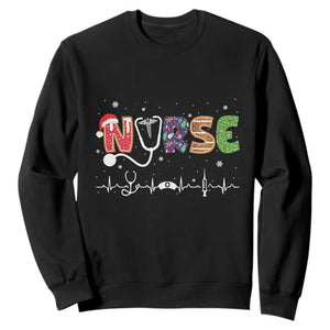 Nurse Christmas Sweatshirt Nursing RN LPN NP Nicu Xmas Gift TS10 Black Print Your Wear
