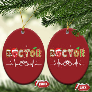 Xmas Optometry Christmas Ornament Ophthalmologist Optometrist Eye Doctor Nurse Gift TS10 Oval Red Print Your Wear