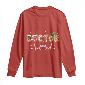 Christmas Optometry Long Sleeve Shirt Ophthalmologist Optometrist Eye Doctor Nurse Gift TS10 Red Print Your Wear
