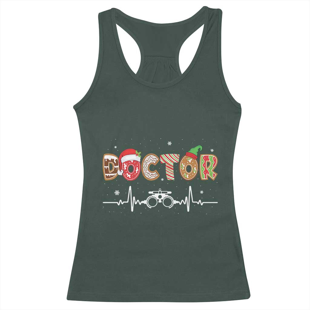 Christmas Optometry Racerback Tank Top Ophthalmologist Optometrist Eye Doctor Nurse Gift TS10 Dark Forest Green Print Your Wear