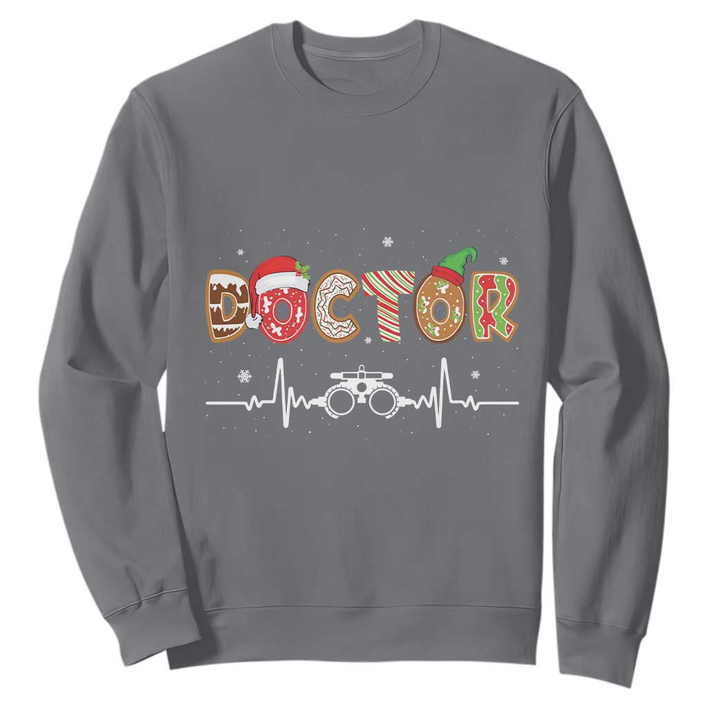 Christmas Optometry Sweatshirt Ophthalmologist Optometrist Eye Doctor Nurse Gift TS10 Charcoal Print Your Wear