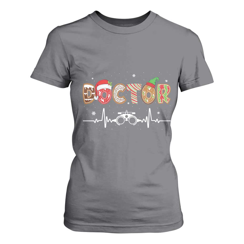 Christmas Optometry T Shirt For Women Ophthalmologist Optometrist Eye Doctor Nurse Gift TS10 Charcoal Print Your Wear