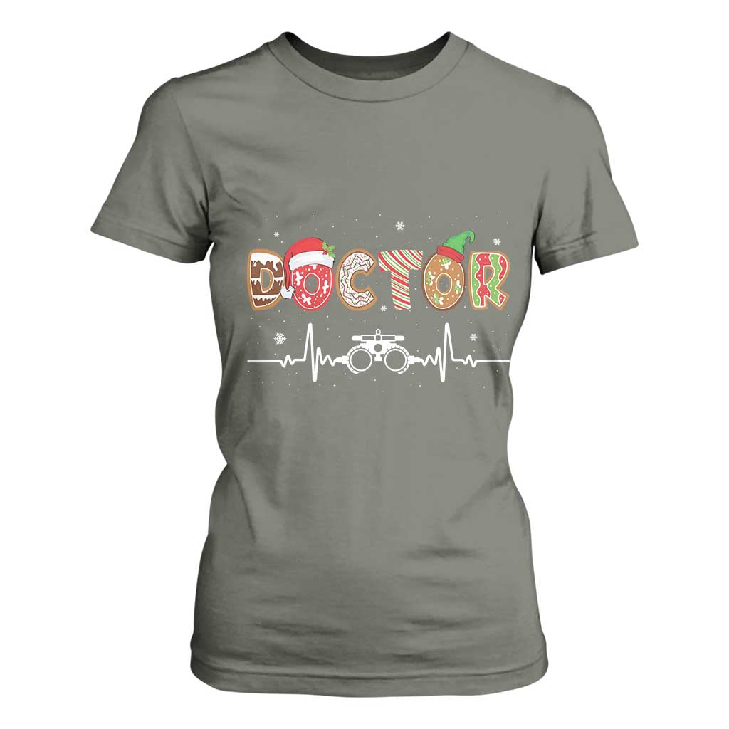 Christmas Optometry T Shirt For Women Ophthalmologist Optometrist Eye Doctor Nurse Gift TS10 Military Green Print Your Wear