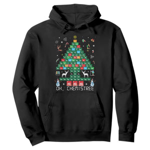 Christmas Chemistry Teacher Hoodie Oh Chemistree Laboratory Lab Tech Teacher Xmas Gift TS10 Black Print Your Wear