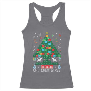 Christmas Chemistry Teacher Racerback Tank Top Oh Chemistree Laboratory Lab Tech Teacher Xmas Gift TS10 Charcoal Print Your Wear