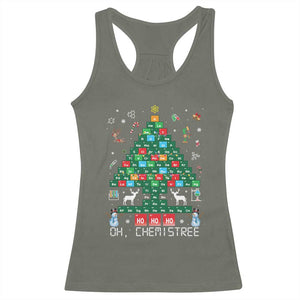 Christmas Chemistry Teacher Racerback Tank Top Oh Chemistree Laboratory Lab Tech Teacher Xmas Gift TS10 Military Green Print Your Wear