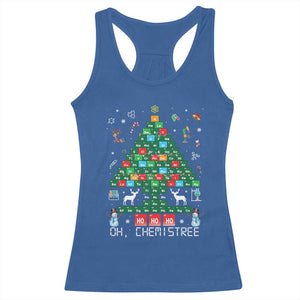 Christmas Chemistry Teacher Racerback Tank Top Oh Chemistree Laboratory Lab Tech Teacher Xmas Gift TS10 Royal Blue Print Your Wear