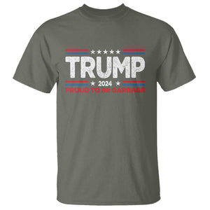 Trump 2024 T Shirt Proud to be Garbage Presidential Election TS10 Military Green Print Your Wear