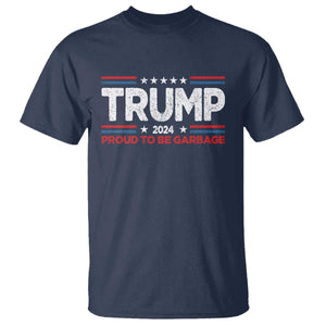 Trump 2024 T Shirt Proud to be Garbage Presidential Election TS10 Navy Print Your Wear