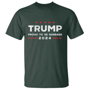 Donald Trump 2024 T Shirt Proud To Be Garbage Vote Trump President TS10 Dark Forest Green Print Your Wear