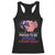 Trump 2024 Racerback Tank Top Proud To Be Garbage 45 47 President Flag TS10 Black Print Your Wear
