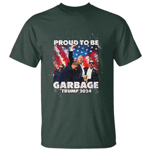 Trump 2024 T Shirt Proud To Be Garbage Vote Trump Take America Back TS10 Dark Forest Green Print Your Wear
