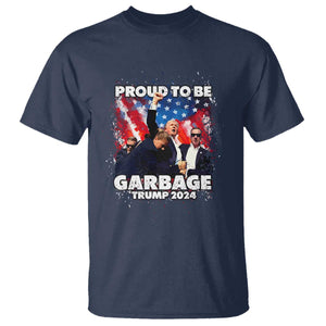 Trump 2024 T Shirt Proud To Be Garbage Vote Trump Take America Back TS10 Navy Print Your Wear