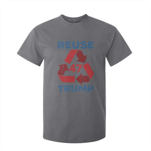 Funny Trump 2024 T Shirt For Kid 45 47 Trump Reuse Take America Back Election The Return TS10 Charcoal Print Your Wear