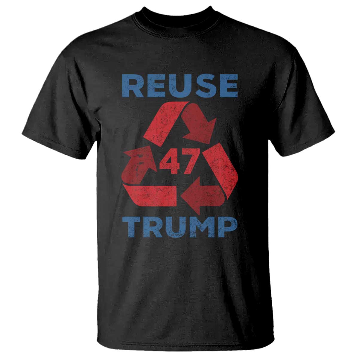 Funny Trump 2024 T Shirt 45 47 Trump Reuse Take America Back Election The Return TS10 Black Print Your Wear