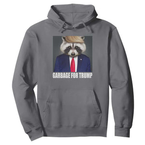 Funny Raccoon Garbage For Trump 2024 Hoodie TS10 Charcoal Print Your Wear