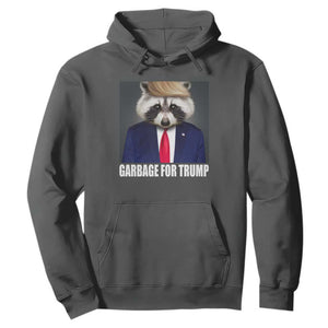 Funny Raccoon Garbage For Trump 2024 Hoodie TS10 Dark Heather Print Your Wear