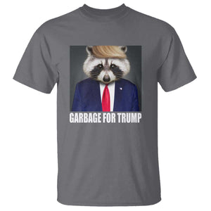 Funny Raccoon Garbage For Trump 2024 T Shirt TS10 Charcoal Print Your Wear