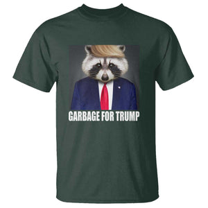 Funny Raccoon Garbage For Trump 2024 T Shirt TS10 Dark Forest Green Print Your Wear