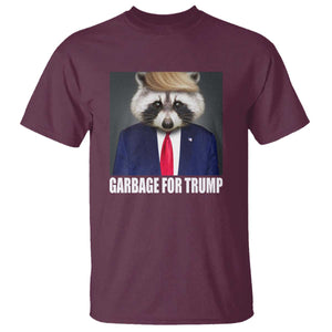 Funny Raccoon Garbage For Trump 2024 T Shirt TS10 Maroon Print Your Wear